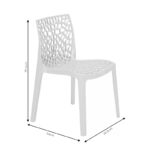 Chair Hush with UV protection PP blue 50.5x54x79.5cm - Слика 4