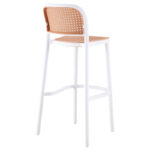 Bar stool Juniper with UV protection PP beige-white 51x52x102.5cm - Image 3