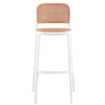 Bar stool Juniper with UV protection PP beige-white 51x52x102.5cm - Image 5