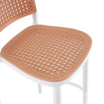 Bar stool Juniper with UV protection PP beige-white 51x52x102.5cm - Image 6