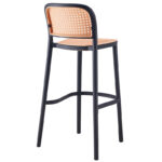 Bar stool Juniper with UV protection PP beige-black 51x52x102.5cm - Слика 3