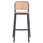 Bar stool Juniper with UV protection PP beige-black 51x52x102.5cm - Слика 5