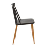 Chair Aurora PP black-natural leg 43x48x79cm - Слика 3