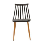 Chair Aurora PP black-natural leg 43x48x79cm - Слика 4
