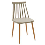 Chair Aurora PP mocha-natural leg 43x48x79cm