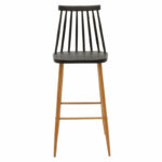 Bar stool Aurora PP black-natural 42x49x109εκ - Image 4