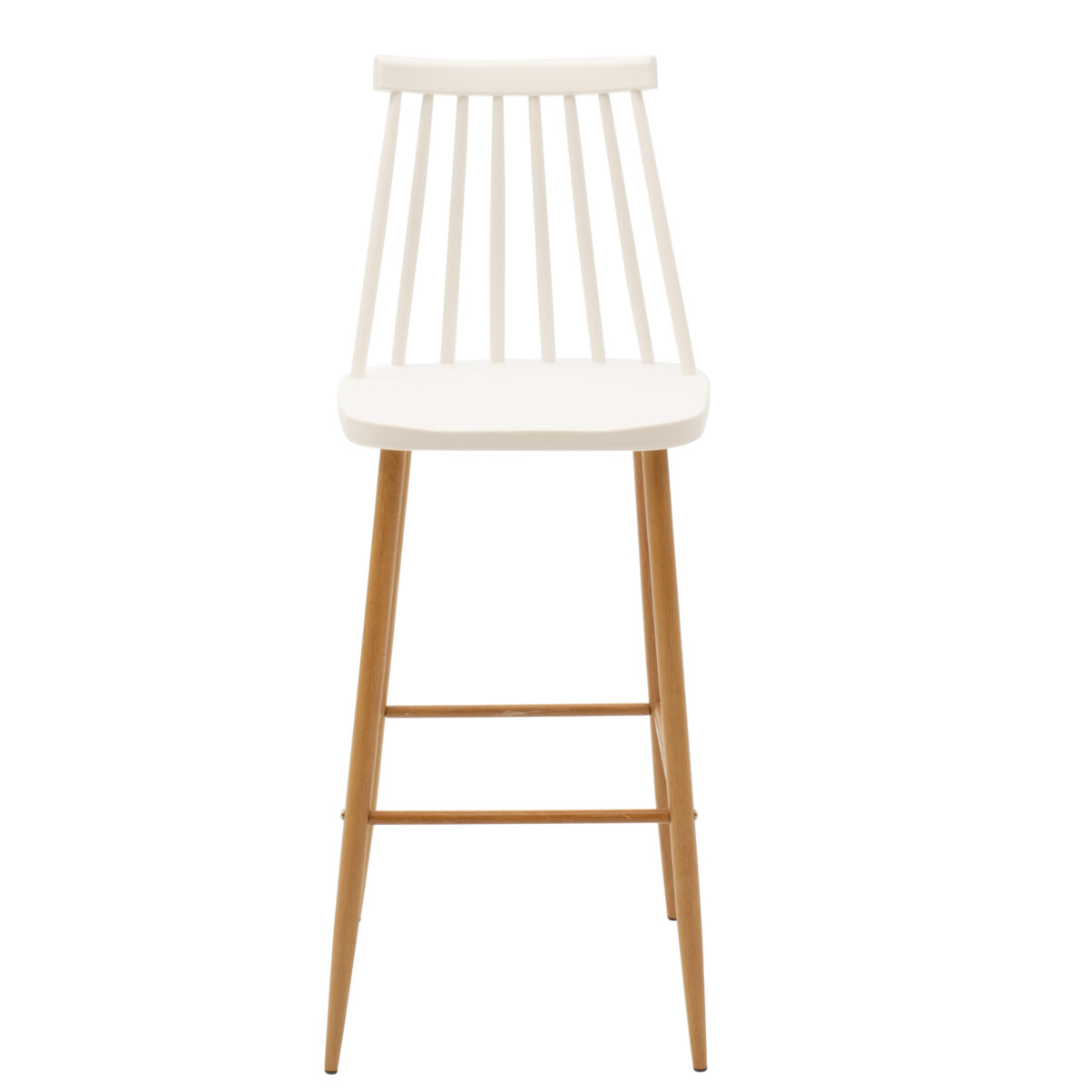 Bar stool Aurora pp white-natural leg 42x47x109cm - Слика 4