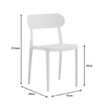 Chair Amvroan with UV protection cappuccino pp 51x49x79.5cm - Слика 4