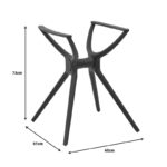 Table bash Herno black pp 60x61x73cm - Image 4