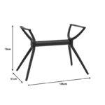 Table bash Herno black pp 106x61x73cm - Image 5