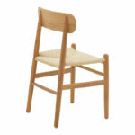 Chair Thomas natural beech wood-natural rope 44x36x79cm - Image 2