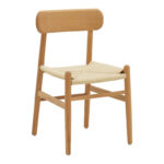 Chair Thomas natural beech wood-natural rope 44x36x79cm