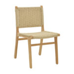 Chair Julien natural rubberwood-natural rope 61x54x85cm