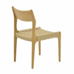 Chair Martina natural beech wood-natural rope 46x49x81cm - Слика 2
