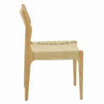 Chair Martina natural beech wood-natural rope 46x49x81cm - Слика 3