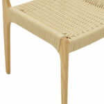 Chair Martina natural beech wood-natural rope 46x49x81cm - Слика 5