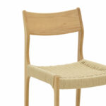 Chair Martina natural beech wood-natural rope 46x49x81cm - Слика 6