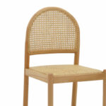 Bar stool Alessia natural rattan-beech wood-natural seat 42x41x100cm - Image 6