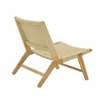 Armchair Filippo natural beech wood-natural rope 68x72x74cm - Слика 2