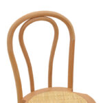 Vienna stackable chair Azhel natural beech wood-seat natural rattan 41x50x89cm - Image 5