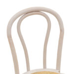 Vienna stackable Chair Azhel white wash beech wood-rattan natural seat 41x50x89cm - Слика 6