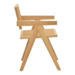 Armchair Winslow natural rubberwood 52x59x79cm - Слика 3