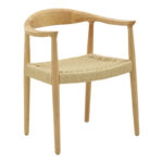 Фотелја Јуван природна гума дрво 64x53x77 см