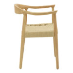 Armchair Juvan natural rubberwood 64x53x77cm - Слика 3