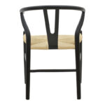 Chair Wishbone black beech wood-natural color rope 53x55x76cm - Image 5