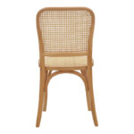 Chair stackable Kalliope natural beech wood-natural rattan 45x50x89cm - Image 5
