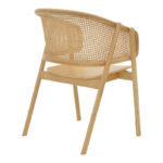 Wenzy armchair natural solid wood toon 58x58x82cm - Слика 2