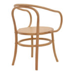 Armchair Verfie natural color beech wood 55x50x83cm - Image 2