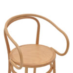 Armchair Verfie natural color beech wood 55x50x83cm - Image 6