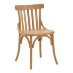 Стол Флисби од природно буково дрво 46x48x86 см