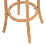 Bar stool Serzo beech wood and rattan in natural color Φ36x71cm - Image 4