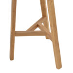 Bar stool Fabrio elm wood in natural shade Φ38x71cm - Слика 4