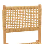 Folding chair Xianju beech wood and rope in natural shade 47x58x85cm - Слика 6