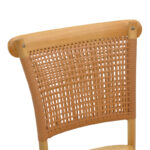 Chair Karley natural beech wood-natural rattan seat 48x52x89cm - Image 6