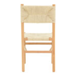 Oarvine chair natural rubberwood-natural rope 46x52x88cm - Слика 5