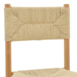 Oarvine chair natural rubberwood-natural rope 46x52x88cm - Слика 6