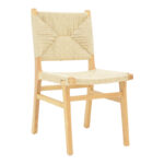 Arten chair rope-rubberwood in natural color 60x55x85cm
