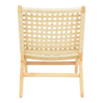 Polisin armchair rope-rubberwood in natural color 55x80x77cm - Image 5