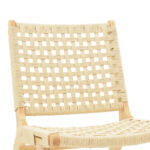 Polisin armchair rope-rubberwood in natural color 55x80x77cm - Image 6