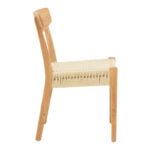 Eaprine chair natural rope-rubberwood 49x53x77cm - Слика 3