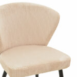 Chair Mattia fabric ivory-black metal leg 55x53x80cm - Image 6