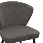 Chair Mattia fabric anthracite-black metal leg 55x53x80cm - Слика 5