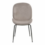 Chair Adelaide velvet grey-black metal leg 47x64x88cm - Image 4