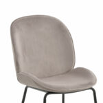 Chair Adelaide velvet grey-black metal leg 47x64x88cm - Image 6