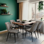 Chair Vittorio anthracite-black metal leg 46x62x80cm - Слика 2