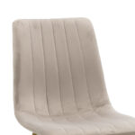 Chair Noor light grey velvet-natural metal leg 44x55x86cm - Слика 6